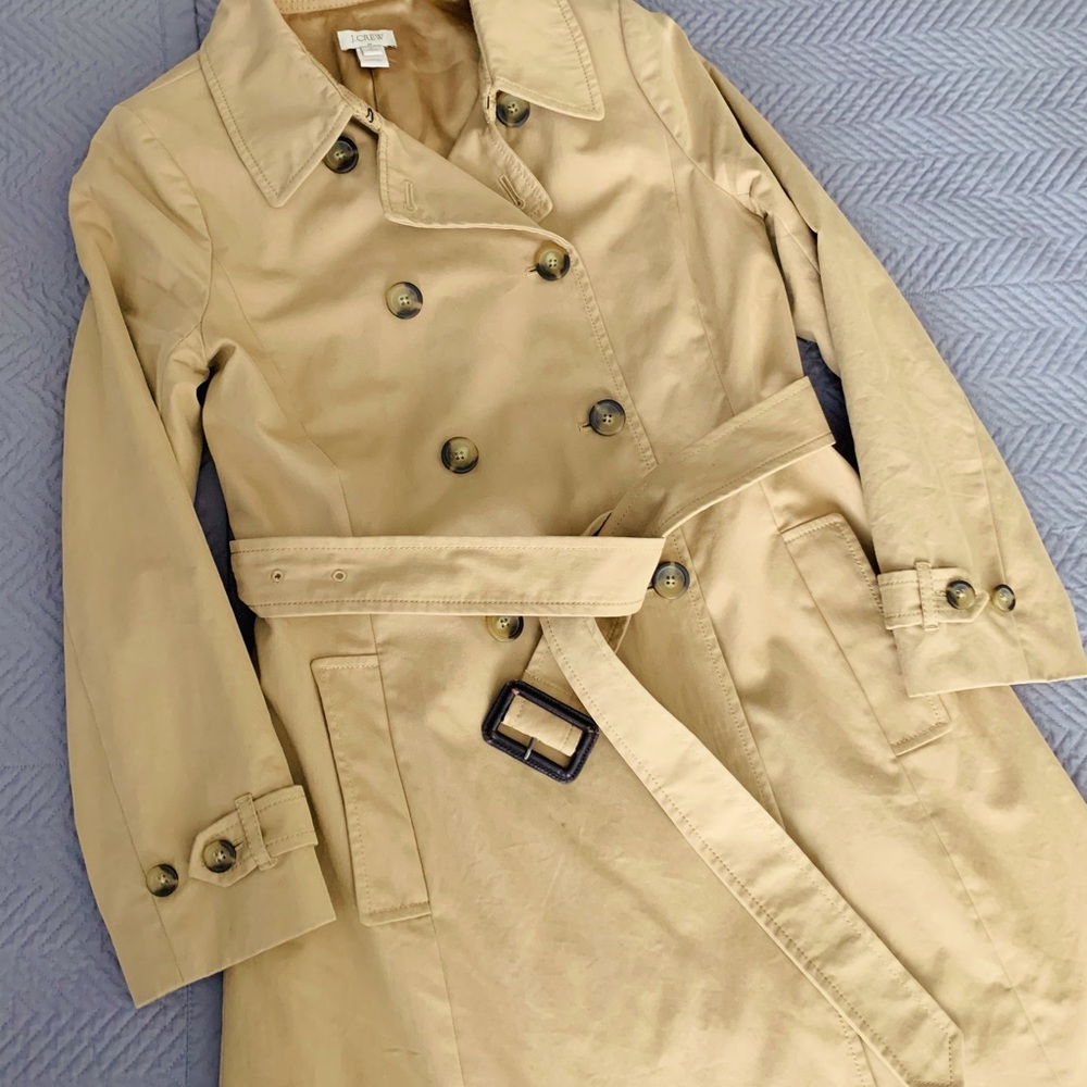 J CREW Classic Trench Coat 8P